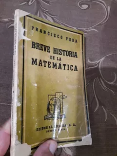 Libro Breve Historia De La Matemática Francisco Vera