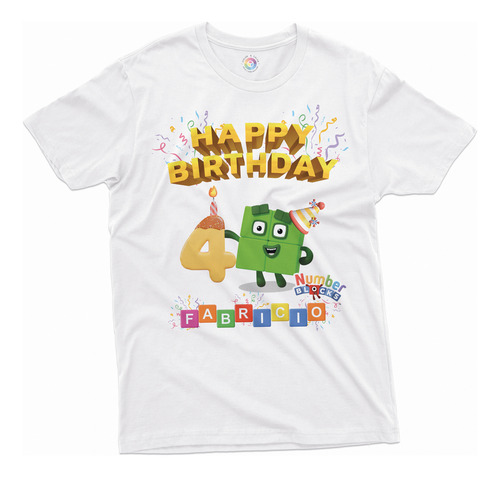 Numberblocks Polo De Cumpleaños Con Nombre