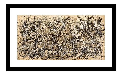 Cuadro Ritmo De Otoño Jackson Pollock  75x46 Cm Mycarte 