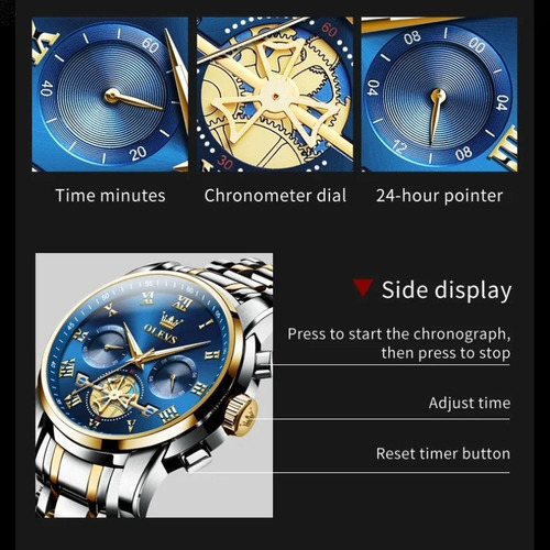Relojes De Cuarzo Con Diamantes De Lujo Olevs Luminous