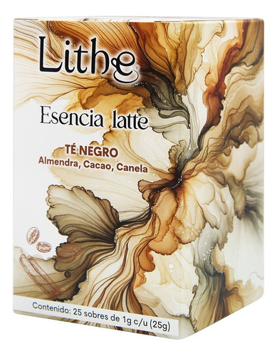 Esencia Latte - Te Negro (25 Sobres) Lithe Anahuac