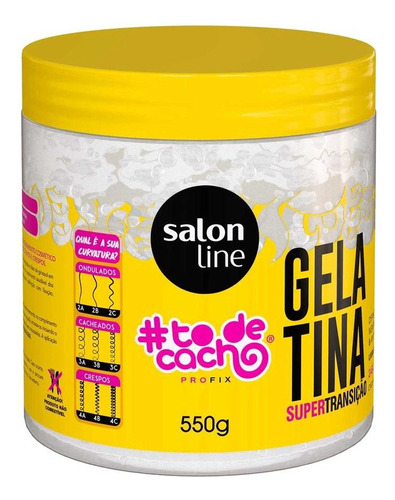 Gelatina Capilar Salon Line To De Cacho Super Transição 550g