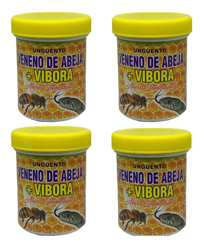 Ungüento Frotacion Veneno Abeja Y Vibora 4 Unid