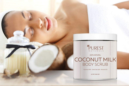 Naturals Más Pura Leche De Coco Exfoliante Corporal Polaco -