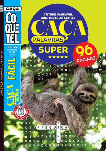 Livro Coquetel Caça Palavras Super Ed 10, De A Coquetel. Editora Coquetel - Nf, Capa Mole Em Português, 2023