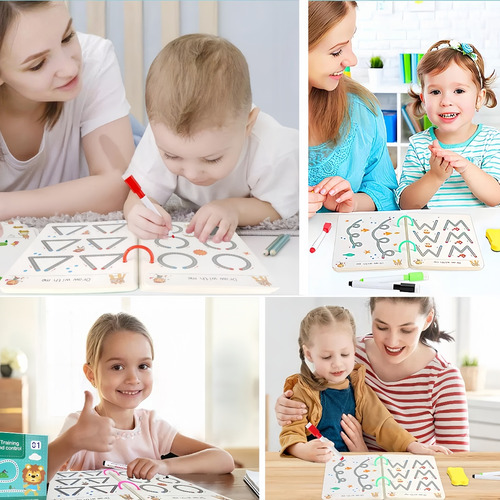 Libro De Ejercicios Mágicos Reutilizable Para Niños