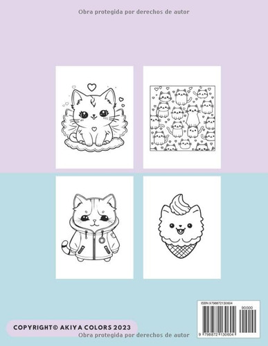 Libro De Colorear Gatitos Adorables, De Colors, Akiya., Vol. 1. Editorial Independently Published, Tapa Pasta Blanda, Edición 1 En Español, 2023