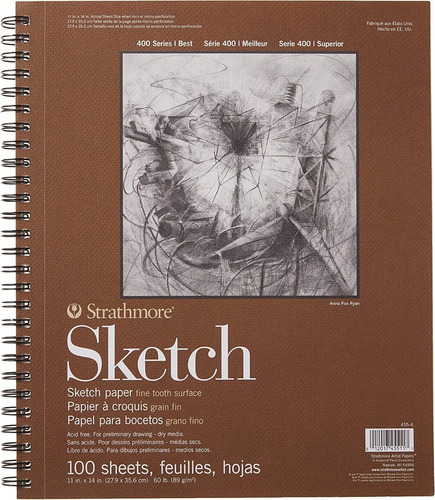 Strathmore Sketch Block Dibujo 100 Hojas 11x14 (28x35.5 Cms)