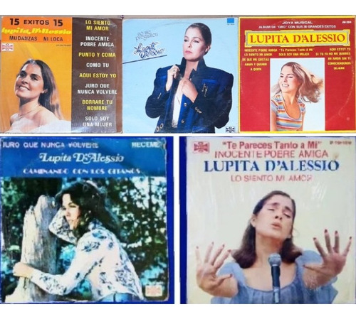 Lupita D'alessio 5 Discos De Vinilo