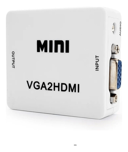  Convertidor Adaptador De Vga A Hdmi Con Audio 1080p