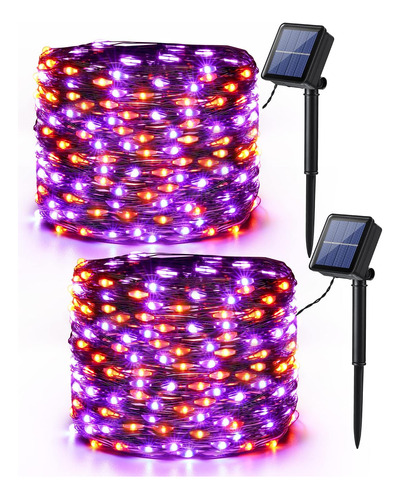 Tiras De Luz Led Brizled, Naranja Y Morado, P/ Exterior, X2