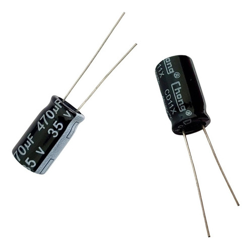 50 Peças Capacitor Eletrolítico 470uf 35v 470 X 35 105ºc