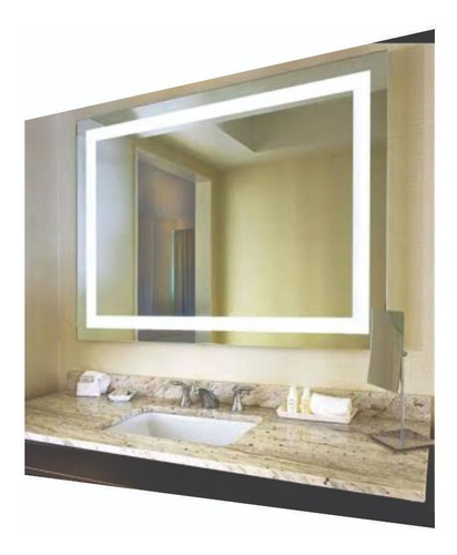 Espejos P/ Baño Con Luz Led Sistema Encendo Tactil 80x120cm