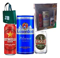 Comprar Pack De Cervezas X 3  Estrella Damm + Faxe + Kaiserdom