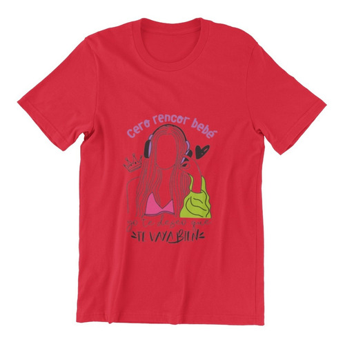 Polera Unisex Shakira Cero Rencor Facturan Algodon Estampado
