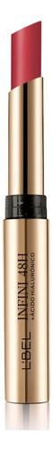 Labial En Barra Mate Infini L'bel Mate Aprueba De Agua Larg Coral Scarlat