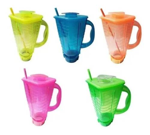 5 Vasos Licuachela Fiesta Gomichela 1250ml