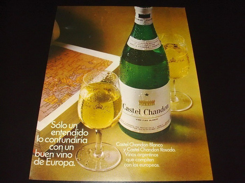 (pb036) Publicidad Clipping Vino Castel Chandon * 1972