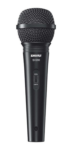 Microfone Shure Dinâmico Sv200 Original Com Cabo