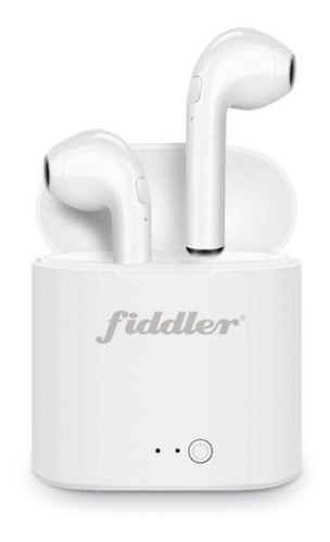 Audifonos Mini Pod Tws Fiddler Bt 5.0 / Tecnocenter Color Blanco