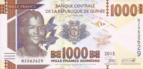 Guinea 1000 Francos 2015 