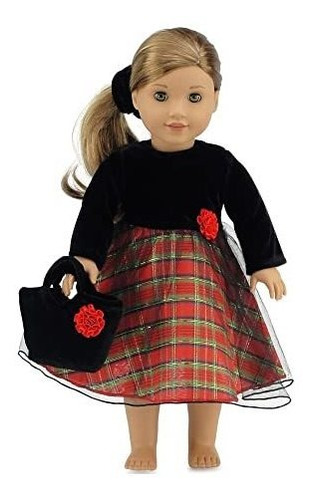 Emily Rose 18  Doll Clothes Girl Beautiful Red 18  Doll Holi