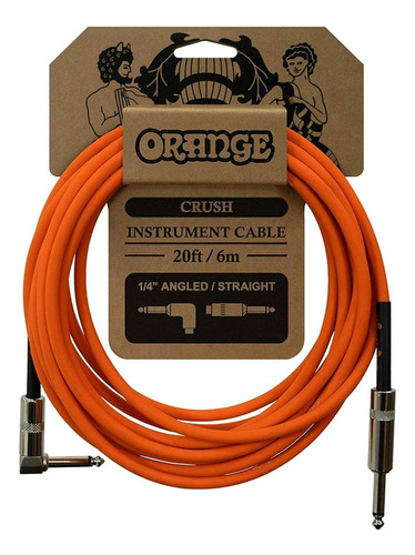 Crush 20' Cable De Instrumento Con Conector En Ángulo A Rect