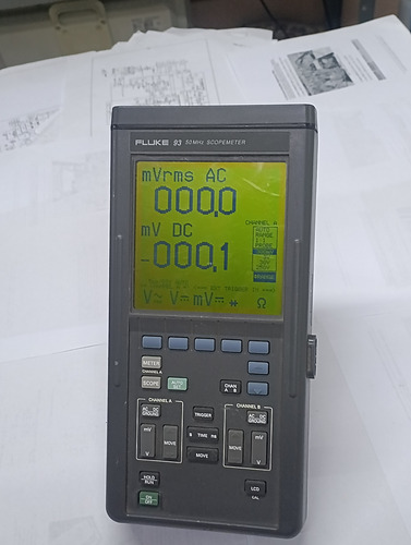 Osciloscopio Fluke Scopemeter 93 Doble Canal 50mhz Y Dmm (Usado)