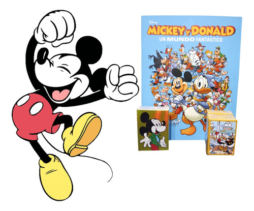 Álbum Mickey Y Donald Un Mundo Fantástico +todas Sus Láminas