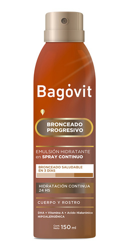 Bagovit Bronceado Progresivo Spray Continuo X 150ml