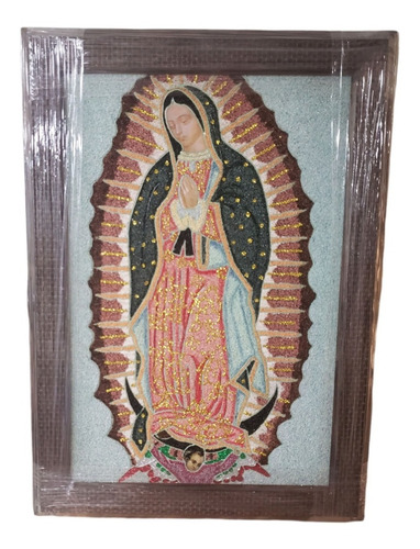 Cuadro Marco Rústico Virgen De Guadalupe #4