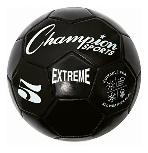 Champion Sports Extreme Series Balón De Fútbol Color Negro