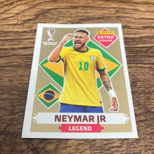 Figurinha Legend Neymar Jr Gold Copa Do Mundo Qatar 2022 - Corre Que Ta  Baratinho