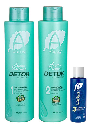 Kit Detok Argila Branca Nutrição Intensa Capilar Therapy Bsk