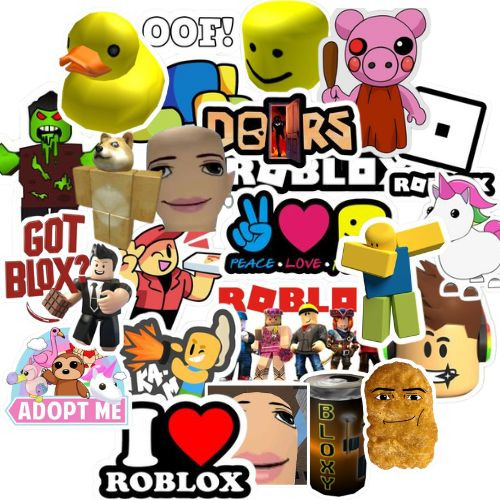 Roblox 50 Stickers Roblox Diseños Variados