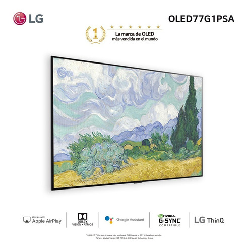 Imagen 2 de 5 de Smart Tv Oled 77 Oled77g1psa Ai LG - Garantía Oficial
