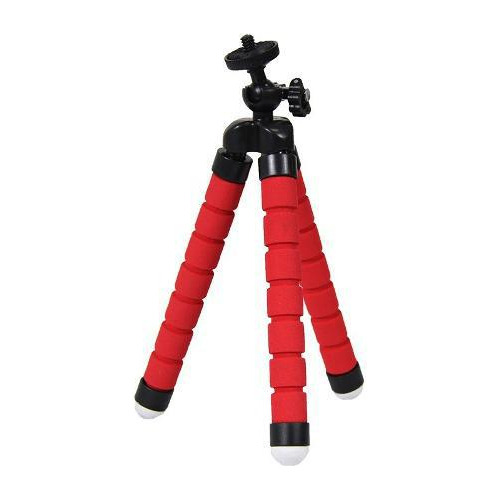 Mini Tripé Flexivel Para Celular 16cm - Vermelho