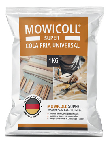 Mowicoll Super - Cola Fría Uso Profesional, Bolsa 1 Kg