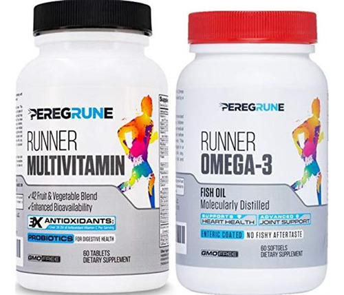 Peregrune Multivitaminas Runner Con Omega 3 Y Antioxidantes