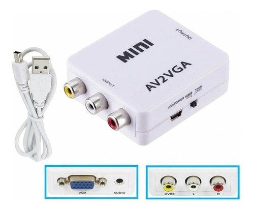 Convertidor De Av/rca A Vga