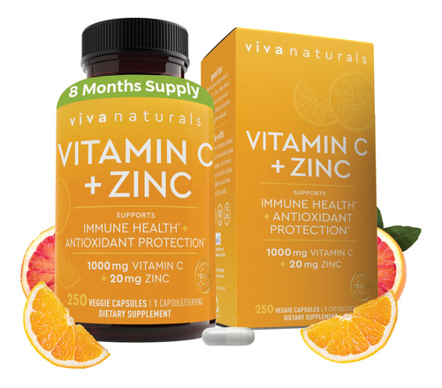 Vitamina C Con Zinc (250 Cáp - 7350718:mL a $156990