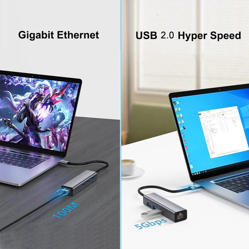 Mini Adaptador Tipo Usb A Ethernet/rj45- 100mbps Económic