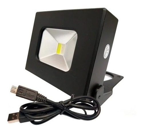 Reflector Led Mini 10w Multifunción Autónomo Usb Sos Balizas