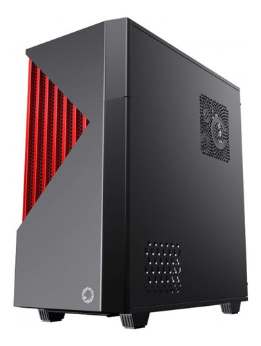 Imagem 3 de 7 de Gabinete Gamemax Gamer Contac Preto Red Argb Vidro