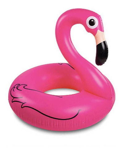 Boia Flamingo Gigante 90 Centímetros Inflável Cor Rosa