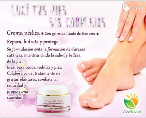 Crema Pédica Para Codos, Rodilla, Pies, Repara Hidrata