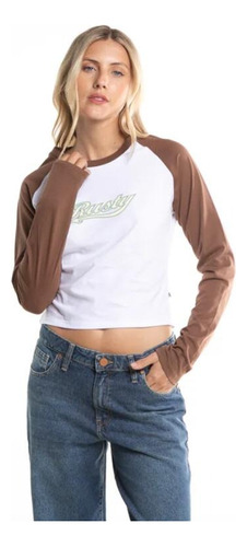 Remera Norty Ls Raglan Baby Rusty