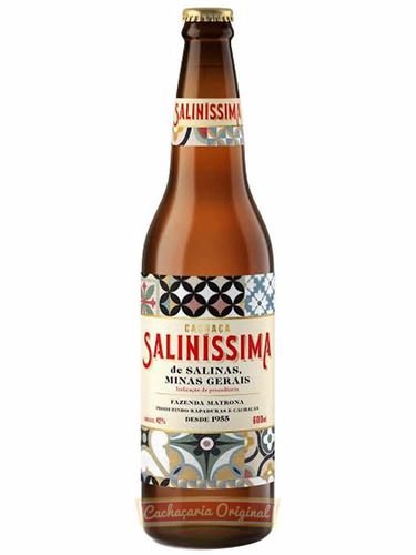 Cachaça Saliníssima 600ml Original