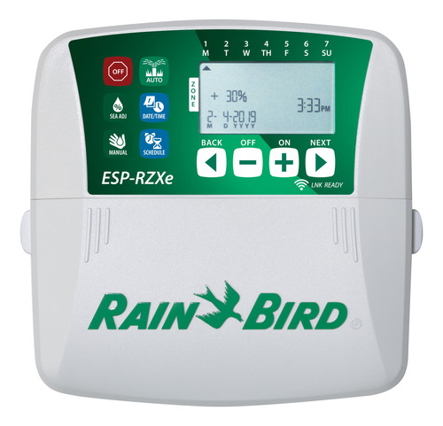 Controlador Rain Bird Rzxe 8 Estações Indoor + Sensor Chuva