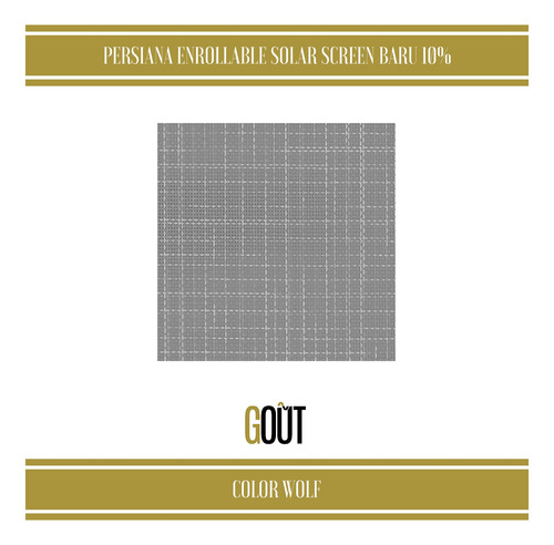 Persiana Enrollable Solar Screen Mod Baru 10% 1.50 X 2.00 M